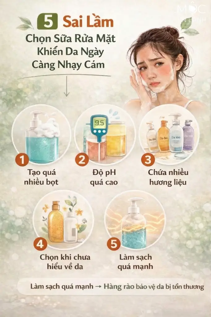 5 sai lam chon sua rua mat