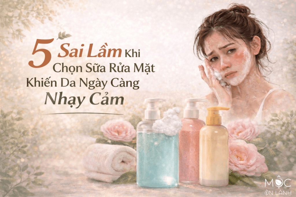 5 sai lam khi chon sữa rửa mặt khiến da ngày càng nhạy cảm