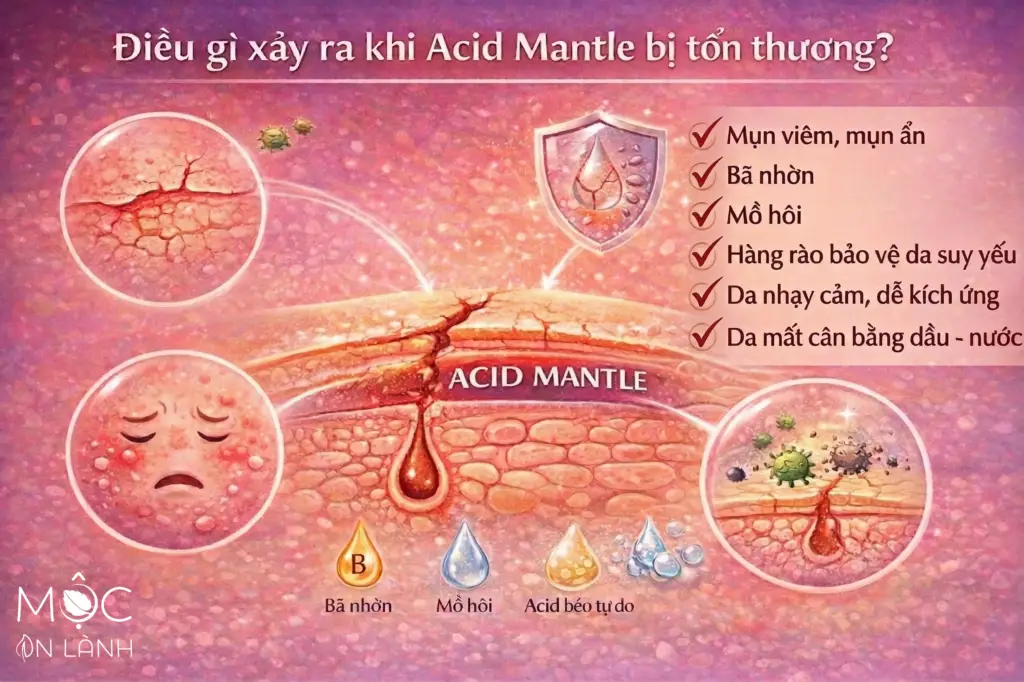 khi acid mantle bị ton thuong