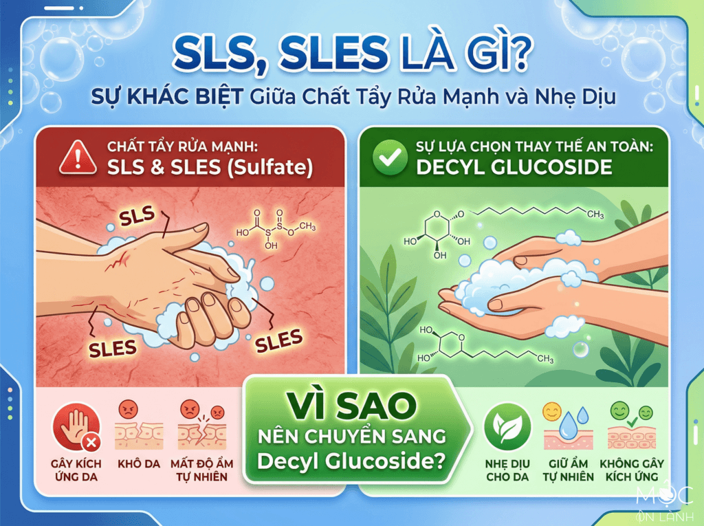 Decyl glucoside giải pháp thay thế cho chất làm sạch SLS/SLES